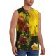 thumbnail image 2 of Fotbe Cactus Flowers Men's Camiseta sin Mangas Estampada para Hombres, Playera Casual para Gimnasio, Entrenamiento, Playa-Small, 2 of 7
