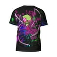 thumbnail image 6 of Invader Zim T-Shirt for Men Novelty 3D Pritneted Casual Short Sleeve Tees Shirt Summer Street T Shirt Top, 6 of 7