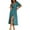 Blue, variant on Sngxgn Women's Long Sleeve Ruched Bodycon Dress Square Neck Party Midi Dresses(Red,S)