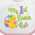 thumbnail image 4 of Inktastic My First Easter Cute Chick and Eggs Boys or Girls Baby Bib, 4 of 4