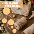thumbnail image 6 of unbranded 100 Pcs Blanks Record Weight Stabilizer Round Decorative Wood Chips 5X5CM Khaki, 6 of 8