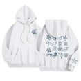 thumbnail image 3 of Wovix Women's Hoodie Rose Letter Print Hooded Pullover with Pocket Sweatshirt Long Sleeve for Daily, 3 of 7