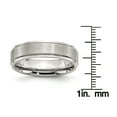 thumbnail image 5 of Stainless Steel Grooved Edge 6mm Brushed and Polished Band, 5 of 11