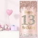 thumbnail image 4 of Happy 13th Birthday Door Banner Backdrop Decorations For Girls, Pink Rose Gold 13 Birthday Party Door Cover Sign Supplies, Thirteenth Year Old Birthda, 4 of 4