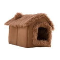 thumbnail image 2 of Casa para perros jinwen tienda de campaña cerrada con cojín Marrón L, 2 of 8