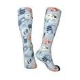 thumbnail image 4 of Balery Cute Chameleons On Blue Fun Novelty Socks Men'S Women'S Crew Socks Funny Crazy Novelty Socks Quirky And Cool Socks, 4 of 9