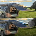 SUV Car Travel Tent, Tailgate Tent with Shade Awning for Camping, Hatchback Camping Waterproof