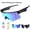 Blue, variant on Smart Sports Bluetooth Sunglasses, Polarized TAC Lens, UV400 Protection, Impact Resistant, Lightweight & Waterproof, Outdoor Unisex Cycling Glasses for Running, Driving, Fishing (Blue)