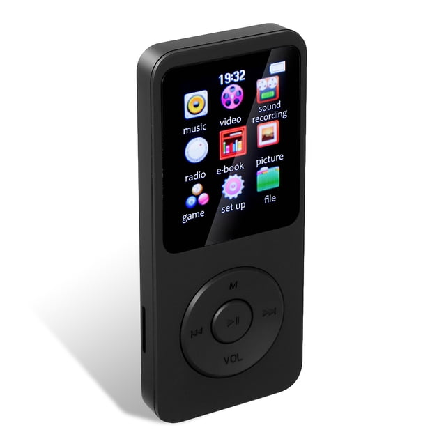 Mini reproductores de música Bluetooth-Compatible Player E-Book Video MP3 MP4 Electronics Suplementos Reemplazo de regalo para Windows XP / VISTA / 8 NEGRO 16G Scienceny EL005646-18B