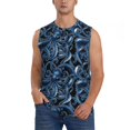 thumbnail image 1 of Balery Octopus Camisetas sin mangas para hombre, absorbe la humedad y protege contra el mal olor.-Small, 1 of 7