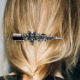 thumbnail image 4 of Nestingho Rhinestone Barrettes for Hair Metal Decorative Duckbill Women Prom 1Pack, 4 of 8