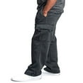 thumbnail image 3 of Mens Jogger Gym Heavy Weight Fleece Cargo Pocket Sweat Pants Drawstring Trousers, 3 of 5