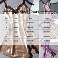 thumbnail image 2 of HomeGardon Nightgowns for Women,Women's Sleepwear,Women Casual Fashion Solid Color Simulated Silk Home Clothing Short Sleepshirts,S-XXL, 2 of 5