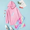 thumbnail image 7 of PatPat Girls 2 Pieces Outfit Set Pink Unicorn Hooded Sweatshirts and Leggings Set Sizes 4-12, 7 of 7