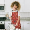 thumbnail image 4 of Red Christmas Gingerbread Man Pattern Kids Aprons for Girls and Boys,Adjustable Neck Strap Toddler Aprons for Kids Cooking Baking, 4 of 7
