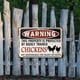 thumbnail image 5 of Placa Metal Vintage Pollos Pintura Hierro Rectangular Arte Pared Bar 30x20cm, 5 of 9