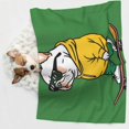 thumbnail image 3 of JUNZAN Waterproof Pet Blanket Dog Blankets, Cool Skateboarding Bulldog Pattern Printing Super Soft Warm,Urine Proof Washable Pet Blanket, 3 of 5
