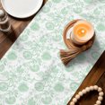 thumbnail image 2 of Table Runners 72 Inches Long Dress Scarves, Green Floral Cute Farmhouse Kitchen/Dining Table Decor Table Runner, Coffee Tablerunners, Summer Cozy Botanical 13x72 Inch, 2 of 8