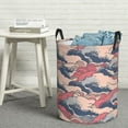 thumbnail image 5 of ZICANCN Rough Seas Waves Laundry Basket Organizer, Dirty Clothes Hamper for Bathroom Kids Girls Boys Laundry Hamper Small, 5 of 7