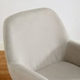 thumbnail image 4 of Art Leon Linen Fabric Accent Chair Swivel Desk Chair,Off-White, 4 of 6