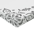 thumbnail image 2 of Ambesonne Floral Fitted Sheet 2 Pcs Set, Botanical Sketchy Bouquet, California King, Black White, 2 of 3