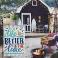 thumbnail image 3 of Life Is Better At The Lake Garden Flag 12x18 Inch Double Sided Outside, Lakeside Holiday Yard Outdoor Decoration, 3 of 6