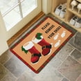 thumbnail image 3 of Please Remove Your Shoes Mat Plaid Rugs Merry Christmas Doormat Winter Door Mat Outdoor & Indoor Rug for Christmas Decorations 30" X 17", 3 of 6