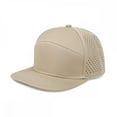 thumbnail image 4 of PMVFHDE Men's Solid Color Flat Brim Baseball Cap Outdoor Sport Mesh Breathable Adjustable Snapback Khaki, 4 of 9
