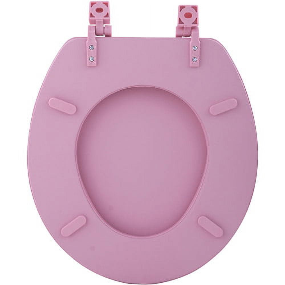 Achim Fantasia 17" Soft Standard Vinyl Toilet Seat, One Size Fits All, Pink