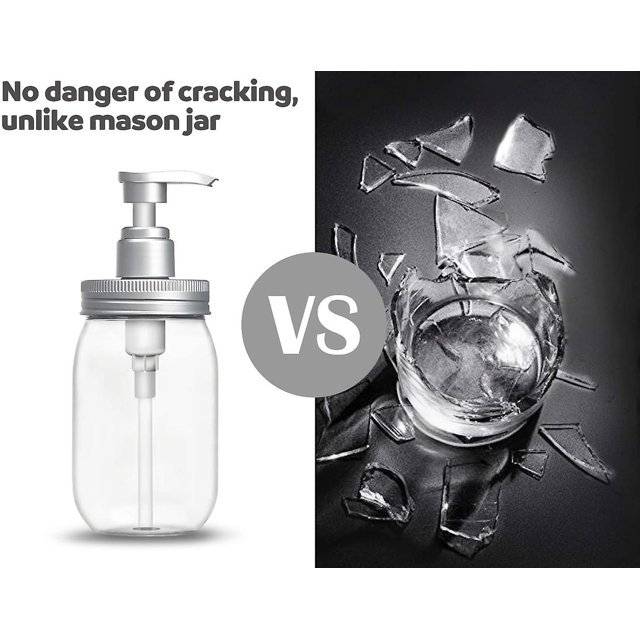 Dispensador de jabón de 450ml, hecho de material de seguridad, libre de Bpa, fácil de operar con una mano, sin fugas y sin goteo, aplicable a todos los jabones líquidos o Lotio Feliz Sencillez