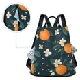thumbnail image 5 of FORMRS Women's Travel Backpack Purse Anti-Theft Hidden Pockets Casual Shoulder Bag, Green Floral Oranges, 5 of 7