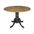 thumbnail image 2 of International Concepts T41-42DP 42 in. Round Dual Drop Leaf Pedestal Table, Hickory & Stone, 2 of 5