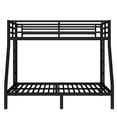thumbnail image 4 of Jopath Twin over Full Bunk Bed for Teens and Adults,Heavy-Duty Metal Bed Frame with Full-Length Guardrails,Space-Saving/Noise Reduced/No Box Spring Needed,Black, 4 of 11