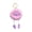 Light Purple 1, variant on GliJian Eye Catching Furry Keychain, Portable Key Chain Accessory for Women 3.9" Sausage Mouth Plush Pendant with Long Legs Backpack Decor