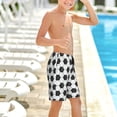 thumbnail image 6 of Cauagu Soccer Print Swim Trunks for Men,Youth Boys Swim Shorts Compression Liner Beach Shorts Boys' Swimming Shorts 7-20 Years Bathing Suit-X-Large, 6 of 7