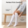 thumbnail image 4 of 20-30 mmHg Knee High Compression Socks, Breathable Support Stockings for Women Men, Perfect for Sports, Travel, Running & Daily Wear, 4 of 6