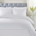 thumbnail image 5 of Superior Riverton Embroidered Cotton Duvet Cover Set, Full/Queen, White/White, 5 of 13
