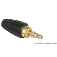 thumbnail image 4 of Universal Pressure Washer Turbo Nozzle For High Pressure Outlet Fitting Rotary 3.0 Orifice 1/4 Inch Quick-Connect Plug Spray Flat Fan Nozzle For Spinning Discharge Water 3000 Psi,Black, 4 of 5