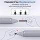 thumbnail image 4 of Methold Juego de 3 puntas de bolígrafo compatibles con Surface Pen Set (HB/2H/H) Kit de repuesto Compatible con Surface Pro 4/5/6/7 puntas de bolígrafo Electrónica, 4 of 6