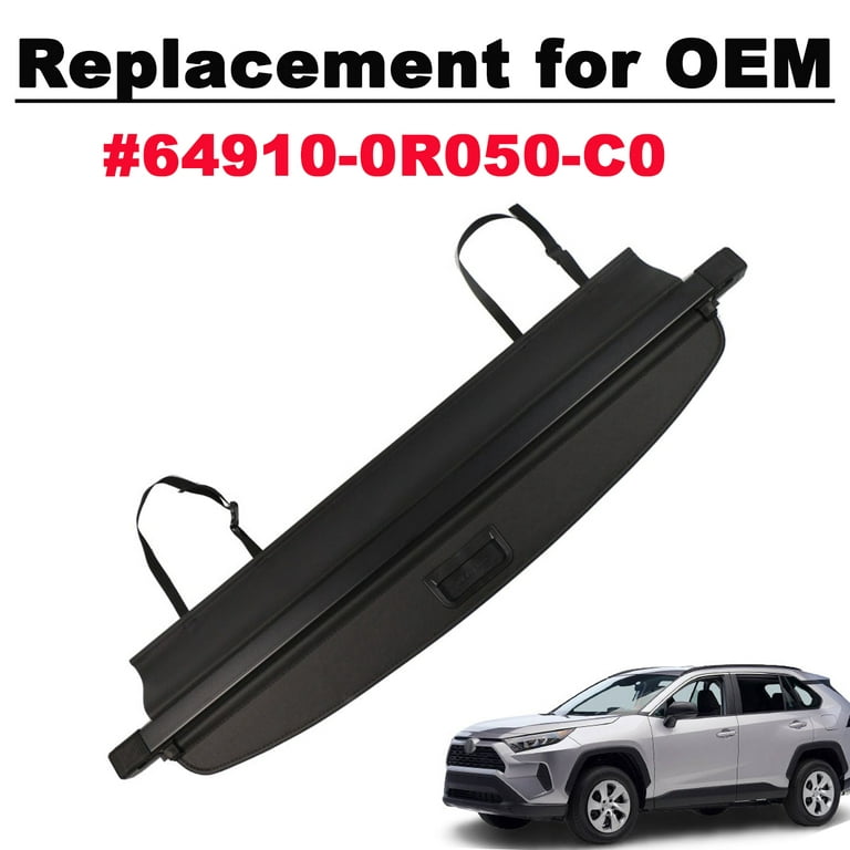 Fit Toyota RAV4 2019 2020 2021 2022 2023 2024 Black Retractable No