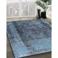thumbnail image 3 of Ahgly Company Machine Washable Indoor Rectangle Industrial Modern Light Purple Blue Area Rugs, 2' x 3', 3 of 7