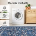 thumbnail image 4 of CHITOOMA 5'x7' Area Rugs for Living Room, Floral Washable Rug Boho Non-Slip Printed Carpet, Vintage Stain Resistant Indoor Rug for Bedroom Dining Room Home Office, 4 of 10