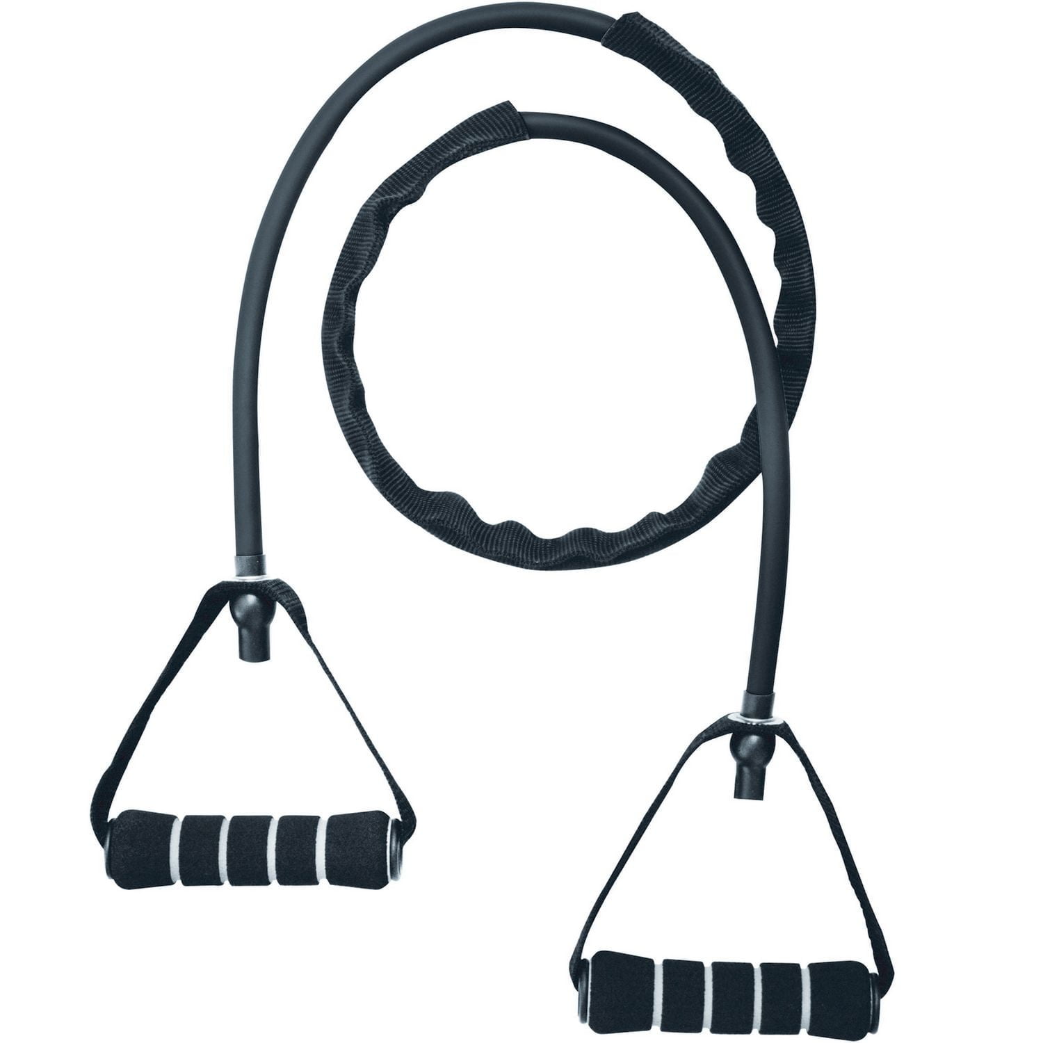 IBF Iron Body Fitness Resistance Tube / Band / Cord - Latex with Foam Handles - Improve Power, Strength & Flexibility - Available in Light / Medium / Heavy / X-Heavy Resistance