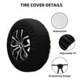 thumbnail image 3 of Kdxio Spare Tire Cover for RV Trailer, Waterproof Wheel Cover,Camper Spare Tire Cover Fit for Rv SUV Truck Travel Trailer 16 inch-Colorful Mushrooms (2), 3 of 8