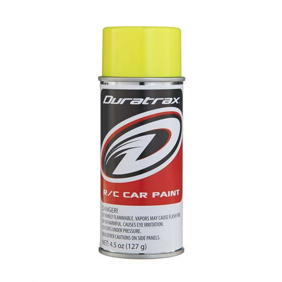 Duratrax Polycarb Spray Fluorescent Yellow 4.5 oz DTXR4279
