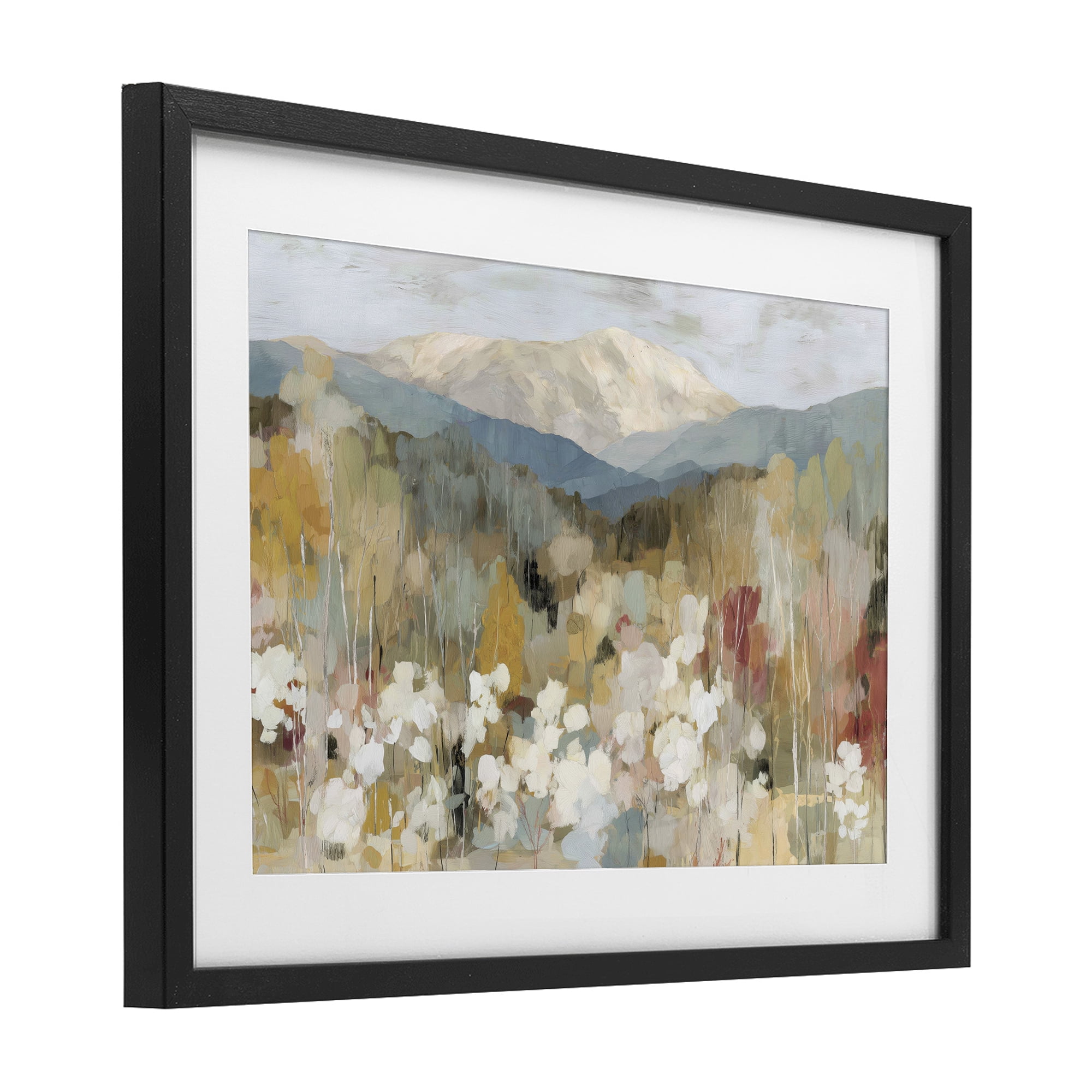 Stupell Industries Autumn Mountain Meadow Black Framed Print Under Glass, design by Chromatic Storm Studio