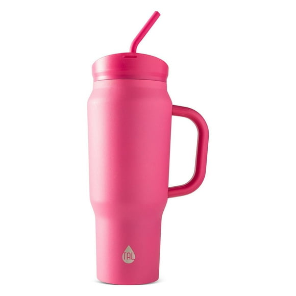 TAL Stainless Steel Car Basin 30oz, Pink, water bottle