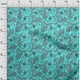 thumbnail image 2 of oneOone Viscose Chiffon Fabric Leaves & Floral Block Printed Fabric 1 Yard 42 Inch Wide, 2 of 4
