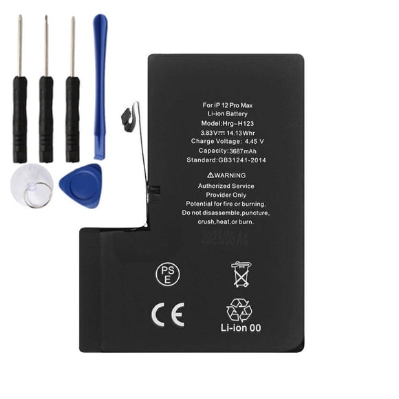 Replacement Battery & Tools Compatible for i Phone 12 Pro Max, 3687 mAh