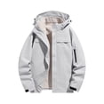 thumbnail image 6 of Mens Rain Jacket Waterproof with Hooded Hiking Coat | Zip Pockets Windbreaker,Fishing,Active Performance Shell Jackets, S, 6 of 7